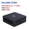 GenMachine New Mini PC AMD Ryzen 7 3750H CPU Windows 10/11 DDR4 Ren3000 3750H Desktop USB WIFI 5 1000M AMD NUC Gaming Computer