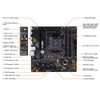 AMD TUF GAMING B550M PLUS (WI-FI) II Micro-ATX B550M Motherboard DDR4 4600 MHz 128G Mining Set AM4 Support AMD Ryzen CPU