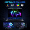 TUHUI 16"+14" Dual Screen Laptop Core I7-10750H Touch Screen Gaming Laptop DDR4 16G 32G RAM PC Portable Notebook Computer