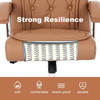 Leather Executive Office Chair with Arms and Wheels, High Back Ergonomic Computer Desk Chair Height Swivel Office chair
