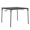 COSCO XL 38.5" Fold-in-Half Card Table w/ Handle, Black, Indoor & Outdoor, Portable, Wheelchair Accessible, Camping, Tailgating,