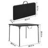 COSCO XL 38.5" Fold-in-Half Card Table w/ Handle, Black, Indoor & Outdoor, Portable, Wheelchair Accessible, Camping, Tailgating, COSCO XL 38.5" Fold-in-Half Card Table w/ Handle, Black, Indoor & Outdoor, Portable, Wheelchair Accessible, Camping, Tailgating,