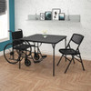 COSCO XL 38.5" Fold-in-Half Card Table w/ Handle, Black, Indoor & Outdoor, Portable, Wheelchair Accessible, Camping, Tailgating, COSCO XL 38.5" Fold-in-Half Card Table w/ Handle, Black, Indoor & Outdoor, Portable, Wheelchair Accessible, Camping, Tailgating,