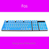 104Pcs Keys ABS Double Color Backlight Keycap Replacement Kit Universal Computer Keyboard Keycaps Spacebar Blank Keycaps