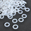 120pcs/bag Rubber O Ring Keyboard Switch Dampeners Keyboards Accessories White For Keyboard Dampers Keycap O Ring Replace Part