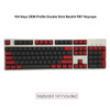 104 Key OEM Backlit Keycaps Set PBT Keycaps Double Shot Black Red Key Caps for Mx Cherry Gateron Switch Mechanical Keyboard Kit