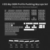 165 Key Pudding PBT Double Shot Keycaps OEM Profile Custom Keycap Set Suit for 100%, 75%, 65%, 60% Gaming Mechanical Keyboard