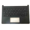 US Layout Keyboard Replacement For HP 14-DQ 14S-DQ 14S-DR 14Z-FQ TPN-Q221 Laptop Palmrest Cover English Keyboard Silver Black