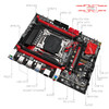 MACHINIST RS9 X99 Motherboard Combo Xeon E5 2640 V4 Kit LGA 2011-3 CPU DDR4 2*8G=16GB RAM 2133MHz NVME M.2 USB 3.0 Four Channel