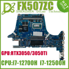 KEFU FX507ZR Mainboard For ASUS TUF Gaming F15 FX507ZW FX507ZC Laptop Motherboard W/i5-12500H i7-12700H RTX3050/3050Ti /RTX3070