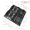 MACHINIST X99 dual cpu Motherboard combo LGA 2011-3 Xeon E5 2699 V3 CPU*2pcs + DDR4 128GB RAM Memory Set Kit USB3.0 NVME M.2