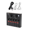 V8 Sound Card Audio USB External Headset Microphone Webcast Personal Entertainment Streamer Live Broadcast for PC Phone Computer