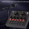 V8 Sound Card Audio USB External Headset Microphone Webcast Personal Entertainment Streamer Live Broadcast for PC Phone Computer