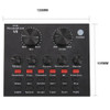 V8 Sound Card Audio USB External Headset Microphone Webcast Personal Entertainment Streamer Live Broadcast for PC Phone Computer