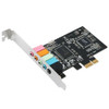 hot-PCIe Sound Card 5.1, PCI Express Surround 3D Audio Card for PC with High Direct Sound Performance & Low Profile Bracket