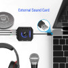Profession Computer USB Sound Card 7.1 Channel Audio Adapter Converter Audio Interface for PC Laptop External Sound Card