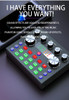 Live sound card BM800 V8S Bluetooth Mixer Condenser Microphone Audio Sound Card Live Broadcast Recording USB 3.5mm