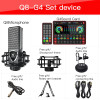 Live Sound Card G4 Microphone Q8 Sound Card USB Audio Interface Webcast Sound Mixer Board Live Streaming Sound Card For Phone