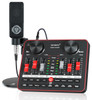 Sound Card G1 & L3 Condenser Microphone Set USB Sound Mixer Mic Audio Interface Sound Board for Phone Recording Live Streaming