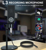 Sound Card G1 & L3 Condenser Microphone Set USB Sound Mixer Mic Audio Interface Sound Board for Phone Recording Live Streaming