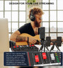 Sound Card G1 & L3 Condenser Microphone Set USB Sound Mixer Mic Audio Interface Sound Board for Phone Recording Live Streaming