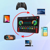Sound Mixing Bluetooth USB Record With Mircrophone Computer 48V Phantom Power Professional Audio Sound Card Live Streaming Mixer