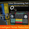 Sound Mixer USB Microphone Sound Effect Bluetooth Audio Mixer Webcast Live Sound Card Interface External for Home Studio Stage