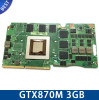 For Asus G750J Laptop Card G750Js N15E-GT-A2 G750JZ GTX870M GTX 870M 3GB VGA Graphic Video Card 60NB0180-VG1040