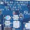 LA-D871P For DELL Inspiron 5566 Laptop Motherboard BAL60 CN-0J922J J922J CN-02PX9P i3 i5 i7-7th Gen CPU DDR4 Notebook Mainboard