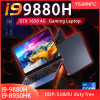 YSJMNPC Gaming Laptop Computer GTX1650 4G Intel Core i9-10885H i7 10870H 16.1 Inch IPS Screen RAM Max 64GB DDR4 4TB SSD M.2 NVME