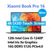 Xiaomi Book Pro 16 2022 Laptop Intel i7-1260P/i5-1240P RTX 2050 16GB RAM 512G/1TB SSD 16Inch 4K OLED Touch Screen Mi Notebook PC