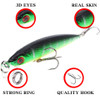 1 PCS 9cm 6g Minnow Fishing Lures Wobbler Hard Baits Crankbaits ABS Artificial Lure for Bass Pike Fishing Tackle