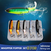 1Set Whopper Plopper Minnow Fishing Lure13g/15g/35g Crankbaits Fishing Artificial Hard Bait Wobbler Rotating Tail Fishing Tackle