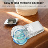 Portable Pill Taker Anti Pollution Medicine Storage Box Non Contact Pill Tablet Splitter Pill Taker Cup for Personal Health Care