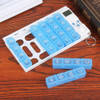 28-Grid Electronic Medicine Storage Timer Tablet Personal Health Care Container Weekly Pill Dispenser Travel Pill Box