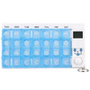 28-Grid Electronic Medicine Storage Timer Tablet Personal Health Care Container Weekly Pill Dispenser Travel Pill Box