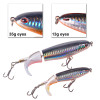 1 Pcs 10cm/14cm Topwater Fishing Lure Whopper Popper Artificial Bait Hard Plopper Soft Rotating Tail Fishing Tackle Fishing Bait