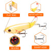 1PCS Whopper Popper 10.5cm/17g Topwater Fishing Lure Artificial Bait Hard Plopper Soft Rotating Tail Fishing Tackle Geer Pesca