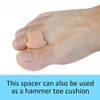 Pexmen 2/4/10Pcs Soft Gel Toe Separators Toe Spacers Bunion Corrector for Overlapping Hallux Valgus and Hammertoe Foot Care Tool