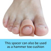 Pexmen 2/4/10Pcs Soft Gel Toe Separators Toe Spacers Bunion Corrector for Overlapping Hallux Valgus and Hammertoe Foot Care Tool
