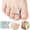 Pexmen 1/2/5/10Pcs Hammer Toe Straightener Toe Splints Cushions Bandages for Correcting Crooked & Overlapping Toes Protector