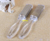 100pcs/lot Metal Clear Double Side Foot Rasp File Callus Remover Dead Skin Remover Pedicure Foot Care Tool
