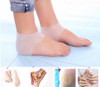 Silicone Heel Socks Foot Skin Care Protector White Beige 2 Styles 2 Colors jk17