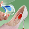 200Pcs=100Pairs Soft Silicone Gel Insoles Heel Spurs Foot Cushion Protector Massager Care Tools Half Pad Pain Relif Inserts