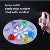 50ml Empty Spray Bottle Love Hook Refillable Plastic Carabiner Atomizer Perfume Travel Accessories