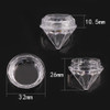 5g Clear Mini Small Jars Accessories Nail Art Tins Diamond Shape Empty Eye Shadow Cream Container Sample Pot