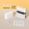 4 In 1 50ml Travel Bottle Set Combination Shampoo Shower Gel Hand Wash Lotion Spray Empty Bottle Travel Kit Accessories