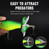 Topwater Fishing Lure Floating Rotating Tail Plopping Minnow Surface Crankbait for Bass Trout Pike Double Propeller Whopper Lure