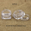 Wholesale Empty Mini Plastic 3g PS Cream Jar Cosmetic 3ml Nail accessories box Makeup Lip Balm Container