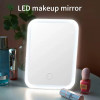 USB Rechargeable Portable Compact LED Vanity Mirror with Touch Screen Dimming Makeup Mirror